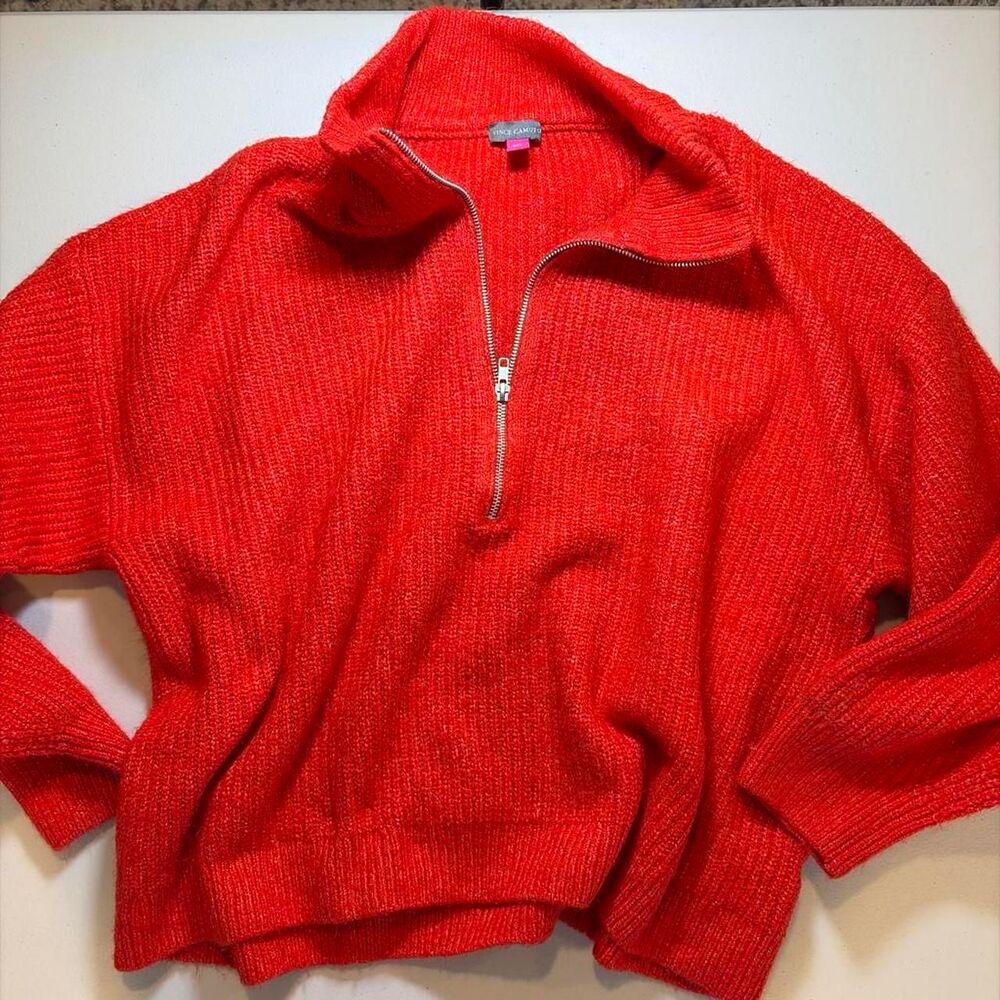 Vince-camuto-plus Women's Red and Orange Jumper